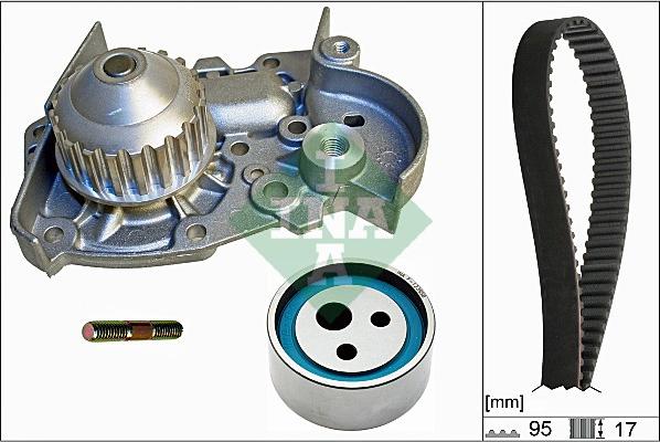 INA 530 0018 31 - Водна помпа+ к-кт ангренажен ремък vvparts.bg