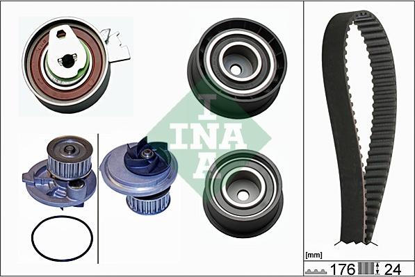 INA 530 0039 30 - Водна помпа+ к-кт ангренажен ремък vvparts.bg