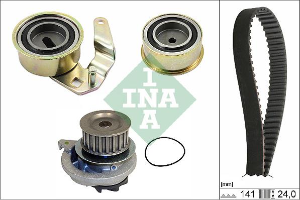 INA 530 0075 30 - Водна помпа+ к-кт ангренажен ремък vvparts.bg