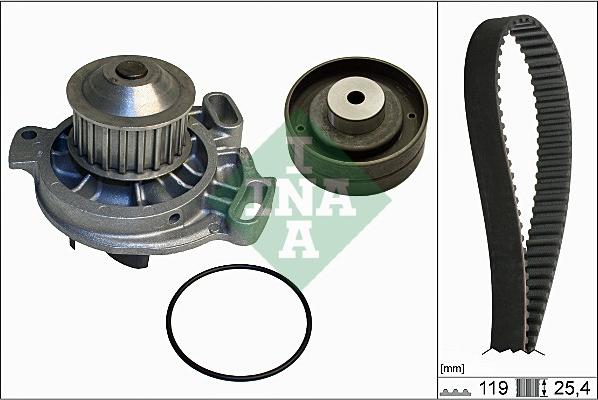 INA 530 0152 30 - Водна помпа+ к-кт ангренажен ремък vvparts.bg