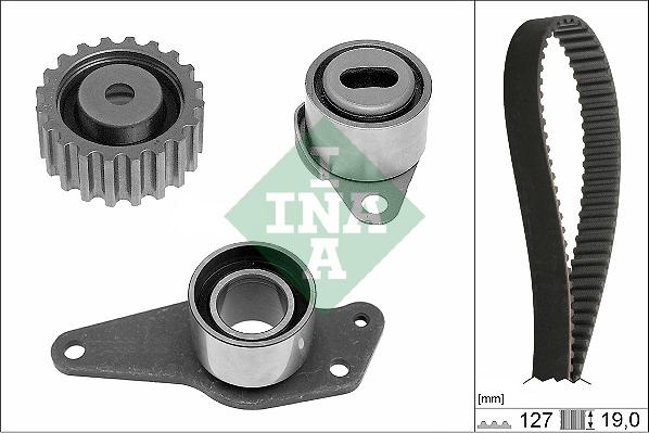 INA 530 0184 10 - Комплект ангренажен ремък vvparts.bg