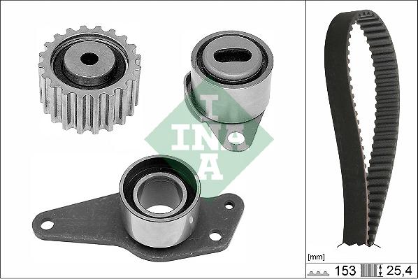 INA 530 0183 10 - Комплект ангренажен ремък vvparts.bg