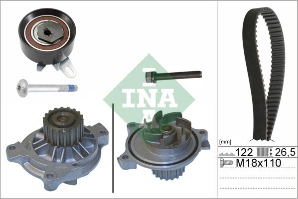 INA 530 0175 31 - Водна помпа+ к-кт ангренажен ремък vvparts.bg