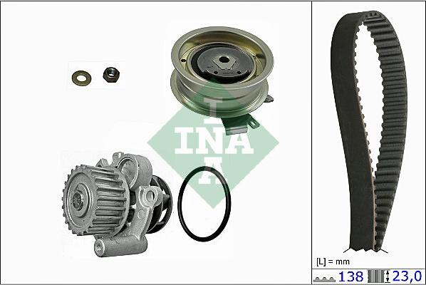 INA 530 0171 30 - Водна помпа+ к-кт ангренажен ремък vvparts.bg