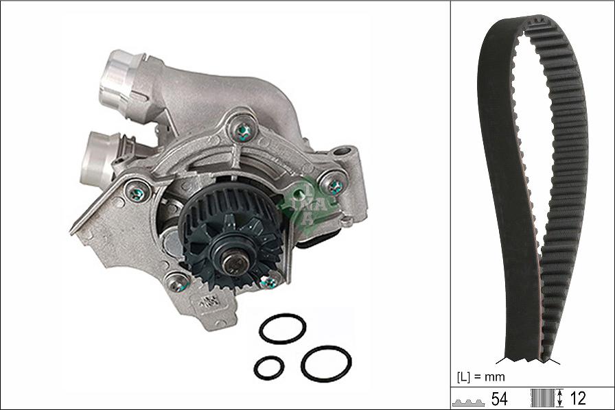 INA 530 0845 30 - Водна помпа+ к-кт ангренажен ремък vvparts.bg