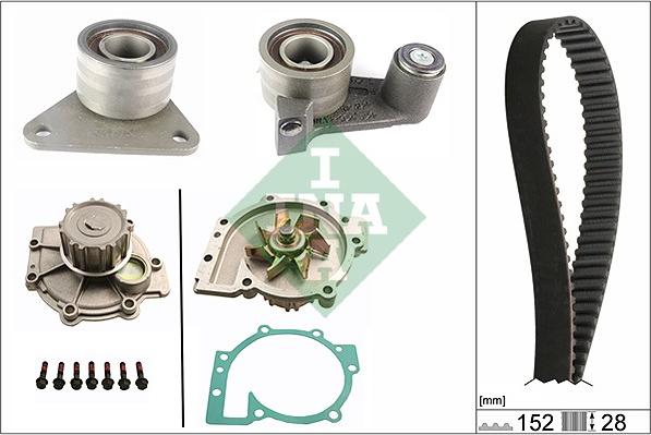 INA 530 0349 30 - Водна помпа+ к-кт ангренажен ремък vvparts.bg