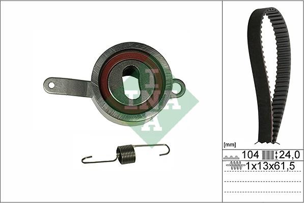 INA 530 0314 10 - Комплект ангренажен ремък vvparts.bg