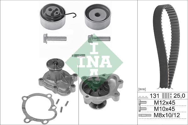 INA 530033830 - Водна помпа+ к-кт ангренажен ремък vvparts.bg