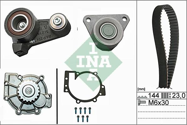 INA 530 0250 30 - Водна помпа+ к-кт ангренажен ремък vvparts.bg