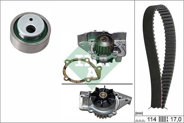 INA 530 0258 31 - Водна помпа+ к-кт ангренажен ремък vvparts.bg