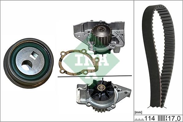 INA 530 0257 30 - Водна помпа+ к-кт ангренажен ремък vvparts.bg