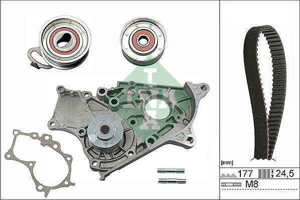 INA 530 0269 30 - Водна помпа+ к-кт ангренажен ремък vvparts.bg