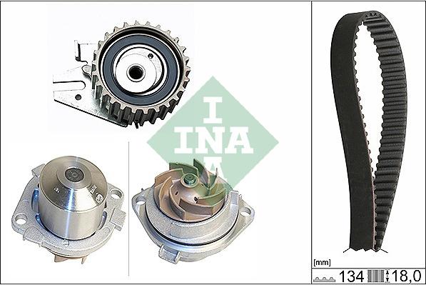 INA 530 0221 30 - Водна помпа+ к-кт ангренажен ремък vvparts.bg