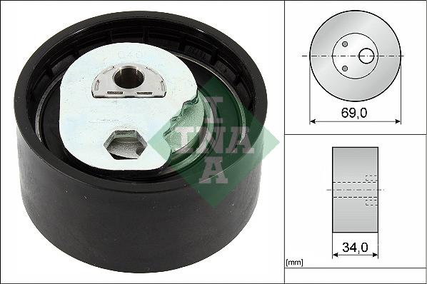 INA 531 0941 10 - Обтяжна ролка, ангренаж vvparts.bg