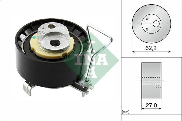 INA 531 0928 10 - Обтяжна ролка, ангренаж vvparts.bg