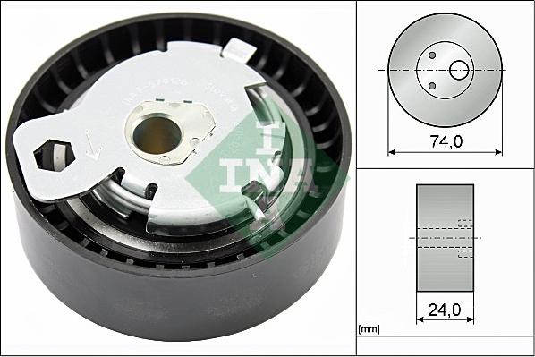 INA 531 0497 10 - Обтяжна ролка, ангренаж vvparts.bg