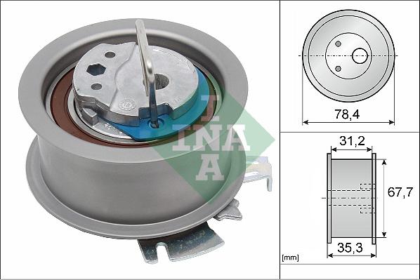 INA 531 0565 30 - Обтяжна ролка, ангренаж vvparts.bg