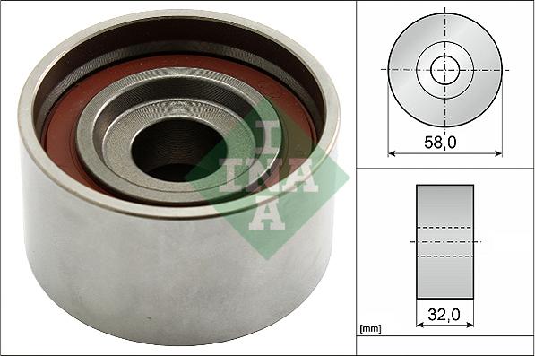 INA 531 0582 10 - Обтяжна ролка, ангренаж vvparts.bg