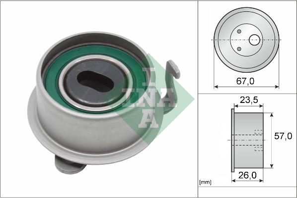 INA 531 0653 20 - Обтяжна ролка, ангренаж vvparts.bg