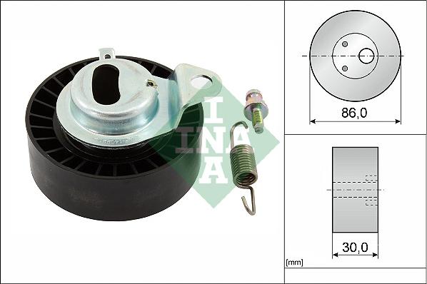 INA 531 0657 20 - Обтяжна ролка, ангренаж vvparts.bg