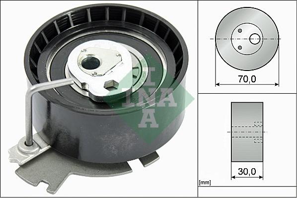 INA 531 0632 10 - Обтяжна ролка, ангренаж vvparts.bg