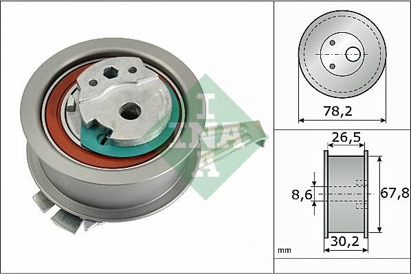 INA 531 0894 10 - Обтяжна ролка, ангренаж vvparts.bg