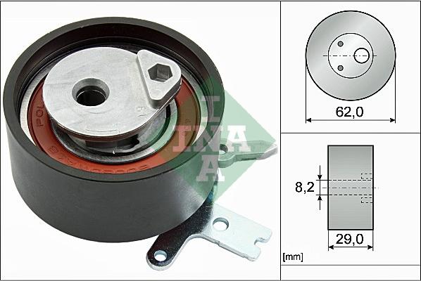 INA 531 0897 10 - Обтяжна ролка, ангренаж vvparts.bg