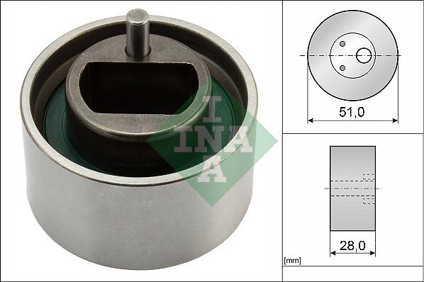 INA 531 0855 10 - Обтяжна ролка, ангренаж vvparts.bg