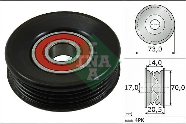 INA 531 0853 10 - Паразитна / водеща ролка, пистов ремък vvparts.bg