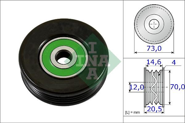 INA 531 0852 10 - Паразитна / водеща ролка, пистов ремък vvparts.bg