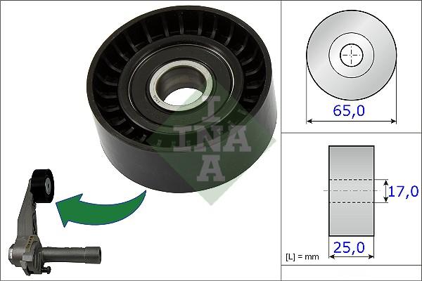 INA 531 0866 10 - Паразитна / водеща ролка, пистов ремък vvparts.bg