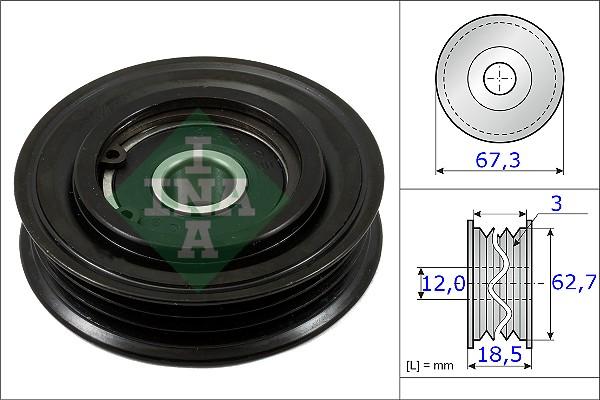 INA 531 0861 10 - Паразитна / водеща ролка, пистов ремък vvparts.bg