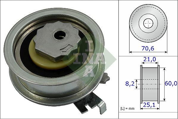 INA 531 0882 10 - Обтяжна ролка, ангренаж vvparts.bg