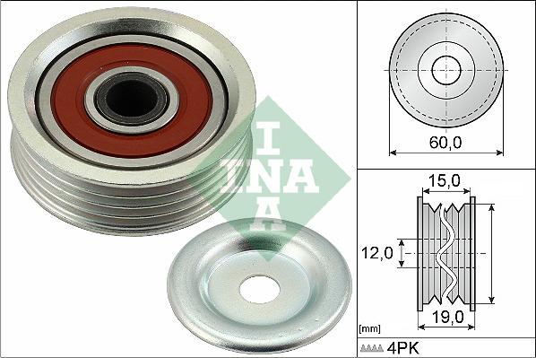 INA 531 0887 10 - Паразитна / водеща ролка, пистов ремък vvparts.bg