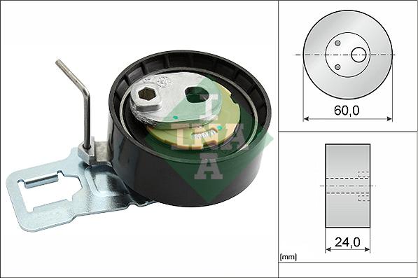 INA 531 0829 10 - Обтяжна ролка, ангренаж vvparts.bg