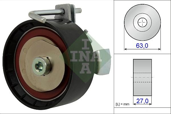 INA 531 0877 10 - Обтяжна ролка, ангренаж vvparts.bg