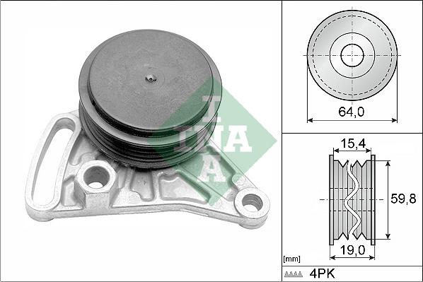 INA 531 0309 10 - Паразитна / водеща ролка, пистов ремък vvparts.bg