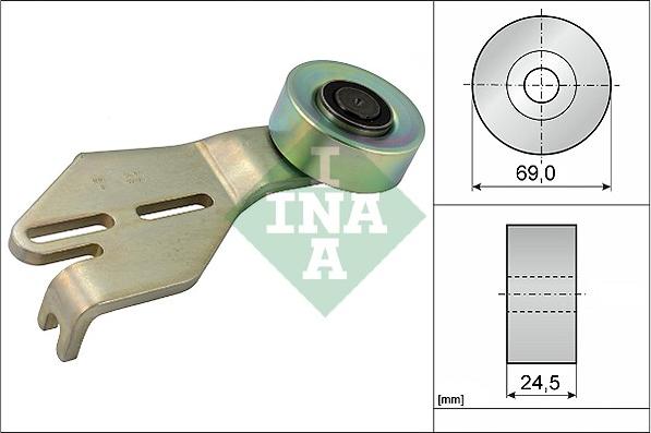 INA 531 0238 10 - Паразитна / водеща ролка, пистов ремък vvparts.bg