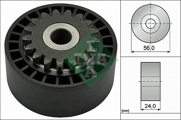 INA 531 0744 10 - Паразитна / водеща ролка, пистов ремък vvparts.bg