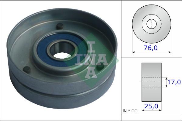 INA 531 0751 30 - Паразитна / водеща ролка, пистов ремък vvparts.bg