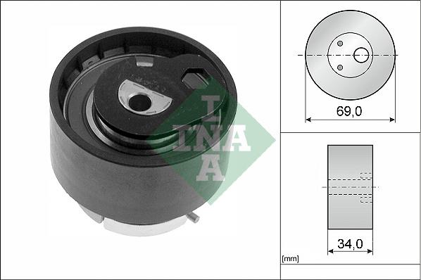 INA 531 0771 10 - Обтяжна ролка, ангренаж vvparts.bg