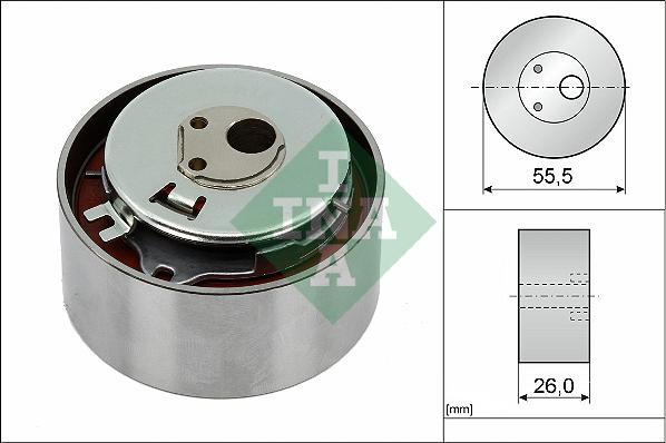 INA 531 0778 10 - Обтяжна ролка, ангренаж vvparts.bg