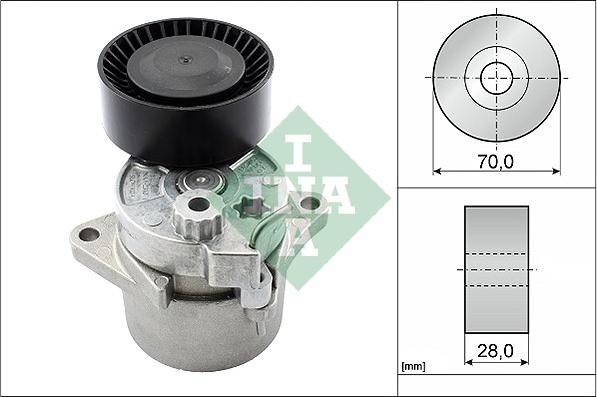 INA 533 0017 10 - Ремъчен обтегач, пистов ремък vvparts.bg