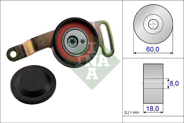 INA 533 0078 10 - Ремъчен обтегач, пистов ремък vvparts.bg