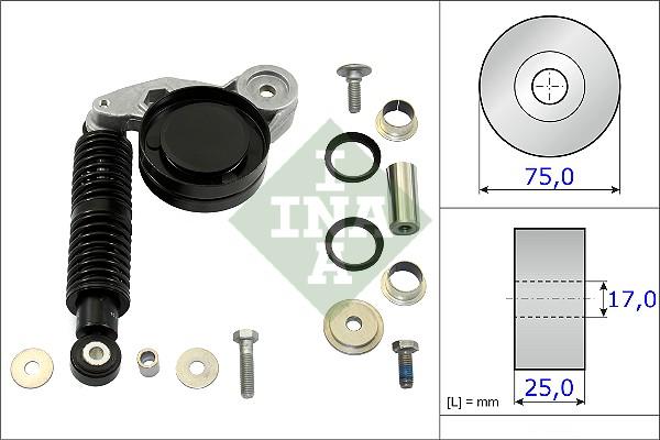 INA 533 0118 10 - Ремонтен комплект, обтяжно рамо- пистов ремък vvparts.bg