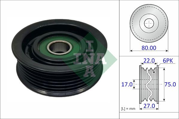 INA 532 0971 10 - Паразитна / водеща ролка, пистов ремък vvparts.bg