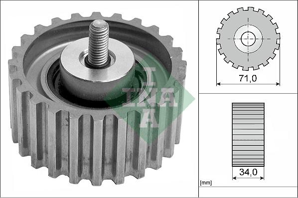 INA 532 0441 10 - Паразитна / водеща ролка, зъбен ремък vvparts.bg