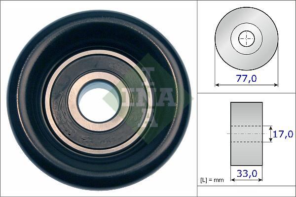 INA 532 0568 10 - Паразитна / водеща ролка, пистов ремък vvparts.bg