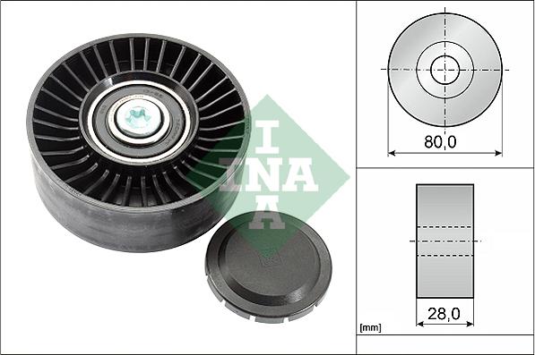 INA 532 0515 10 - Паразитна / водеща ролка, пистов ремък vvparts.bg