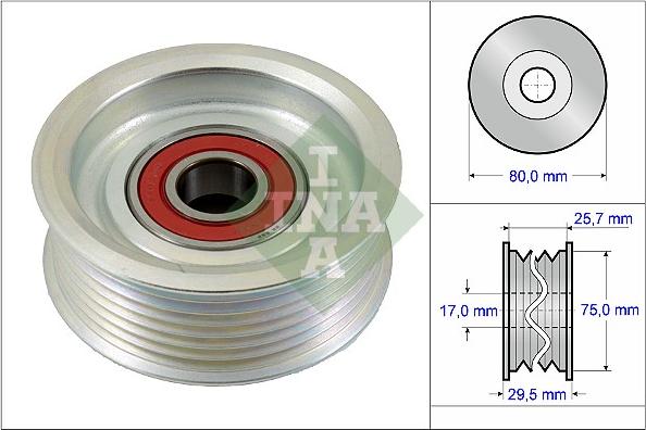 INA 532 0587 10 - Паразитна / водеща ролка, пистов ремък vvparts.bg